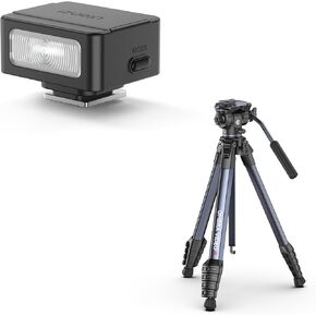 ULANZI SL01 Mini Flash Speedlite and ULANZI Fluid Head Camera Tripod