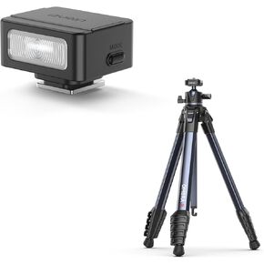 ULANZI SL01 Mini Flash Speedlite and ULANZI Camera Tripod 61.5 Inch