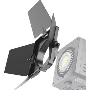 Four Leaf Light Baffle for Video Lamp, Foldable Lightweight and Portable Aluminum Alloy Flash Light Baffle for Filming Video Recording