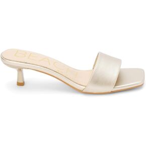 BEACH by Matisse Womens Capricorn Kitten Slide Dress Casual Casual Low Heel 1-2" - White