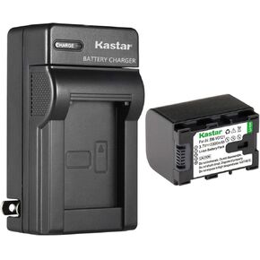 Kastar 2-Pack Battery and AC Wall Charger Replacement for JVC GZ-EX555BU GZ-EX575 GZ-GX1 GZ-GX1BU GZ-GX3 GZ-GX8 GZ-HD500 GZ-HD500BU GZ-HD500BUS GZ-HD500SEK GZ-HD500SEU GZ-HD500U GZ-HD510 GZ-HD520