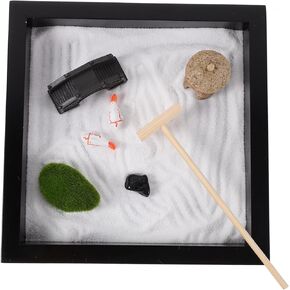 BESPORTBLE 1 Set Japanese Zen Garden Kit Miniature Landscape Decor for Micro Landscape Sandbox Ornament for Meditation and