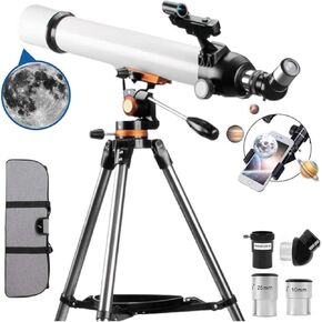 Monoculars Telescope High Power Telescope for Kids Beginners, 70Mm Aperture 300Mm Astronomical Refractor Telescope with A Red Dot Finder Scope Perfect Telescope Suitable for Kids Binoculars