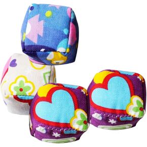BESPORTBLE 4pcs Supple Sandbags for Throwing Game Props Fun Outdoor Activity Random Colors for Playtime with Friends Random Color