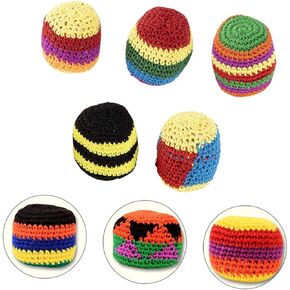 GALPADA 5Pcs Woolen Sandbag for Ball for Indoor Enhances Coordination Fun for All Ages Random Color