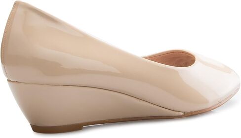Olivia K Womens Classic Open Toe Kitten Heel Wedges | Dress, Work, Party Low Heeled in Saudi Arabia