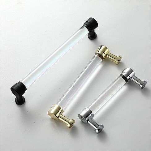 Cupboard Handles,Aluminum Alloy Kitchen Cabinet Door Handle,2 Packs Cupboard Handles Crystal Cabinet Pulls Transparent Acrylic Drawer Knobs Zinc alloy base,Door Levers for Closet,Wardrobe,Dresser,Shoe in Saudi Arabia