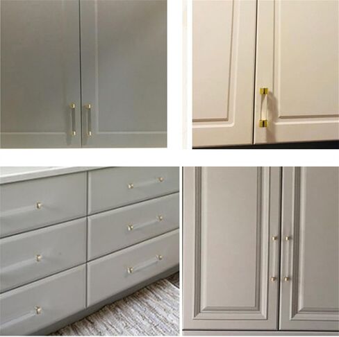 Cupboard Handles,Aluminum Alloy Kitchen Cabinet Door Handle,2 Packs Cupboard Handles Crystal Cabinet Pulls Transparent Acrylic Drawer Knobs Zinc alloy base,Door Levers for Closet,Wardrobe,Dresser,Shoe in Saudi Arabia