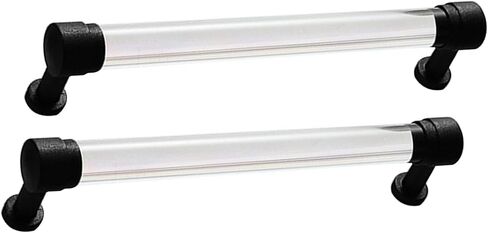 Cupboard Handles,Aluminum Alloy Kitchen Cabinet Door Handle,2 Packs Cupboard Handles Crystal Cabinet Pulls Transparent Acrylic Drawer Knobs Zinc alloy base,Door Levers for Closet,Wardrobe,Dresser,Shoe in Saudi Arabia