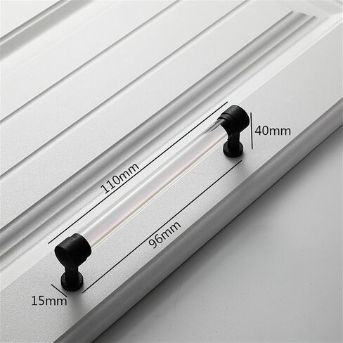 Cupboard Handles,Aluminum Alloy Kitchen Cabinet Door Handle,2 Packs Cupboard Handles Crystal Cabinet Pulls Transparent Acrylic Drawer Knobs Zinc alloy base,Door Levers for Closet,Wardrobe,Dresser,Shoe in Saudi Arabia