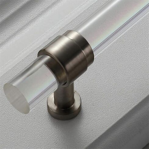 Cupboard Handles,Aluminum Alloy Kitchen Cabinet Door Handle,2 Packs Cabinet Pulls Transparent Acrylic Cupboard Handles Crystal Drawer Knobs Zinc alloy base,Door Levers for Closet,Wardrobe,Dresser,Shoe in Saudi Arabia