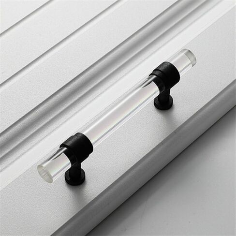 Cupboard Handles,Aluminum Alloy Kitchen Cabinet Door Handle,2 Packs Cabinet Pulls Transparent Acrylic Cupboard Handles Crystal Drawer Knobs Zinc alloy base,Door Levers for Closet,Wardrobe,Dresser,Shoe in Saudi Arabia