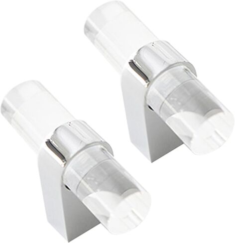 Cupboard Handles,Aluminum Alloy Kitchen Cabinet Door Handle,2 Packs Cabinet Pulls Transparent Acrylic Handle Cupboard Handles Crystal pulls Drawer Knobs Brass,Kitchen Door Levers for Bathroom,Closet,W in Saudi Arabia