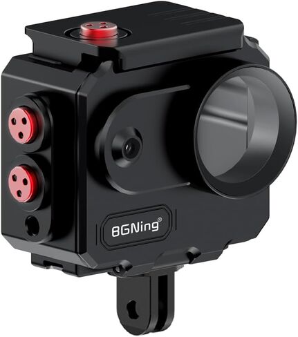 BGNing 80M Aluminum Alloy Waterproof Case Compatible with go3/go3s, Quick Release Magnetic Mounting Base (Type 2) in Saudi Arabia