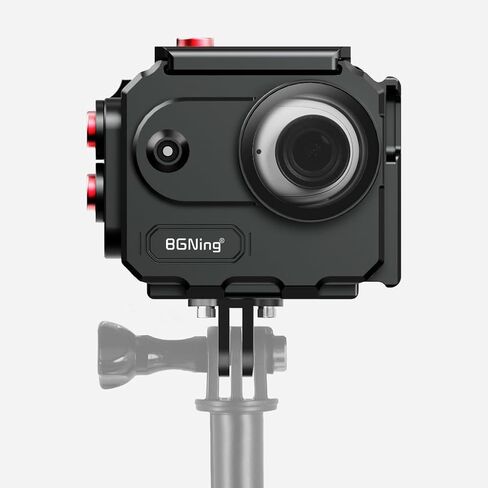 BGNing 80M Aluminum Alloy Waterproof Case Compatible with go3/go3s, Quick Release Magnetic Mounting Base (Type 2) in Saudi Arabia