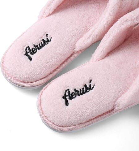 eBigValue Relaxing Soothing Spa Slippers for Women & Girls – Plush Flip Flops with Textured Sole for Bathroom, Bedroom, Lounge or Dorm Use in Saudi Arabia
