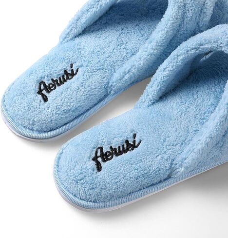 eBigValue Relaxing Soothing Spa Slippers for Women & Girls – Plush Flip Flops with Textured Sole for Bathroom, Bedroom, Lounge or Dorm Use in Saudi Arabia