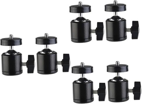 6pcs Mini Tripod Head Threaded Mount Pan Functionality Compact Design for Cameras Camcorders Durable Construction Lightweight and Portable in Saudi Arabia