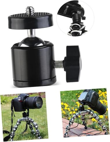6pcs Mini Tripod Head Threaded Mount Pan Functionality Compact Design for Cameras Camcorders Durable Construction Lightweight and Portable in Saudi Arabia