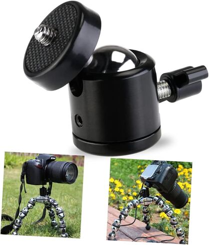 6pcs Mini Tripod Head Threaded Mount Pan Functionality Compact Design for Cameras Camcorders Durable Construction Lightweight and Portable in Saudi Arabia