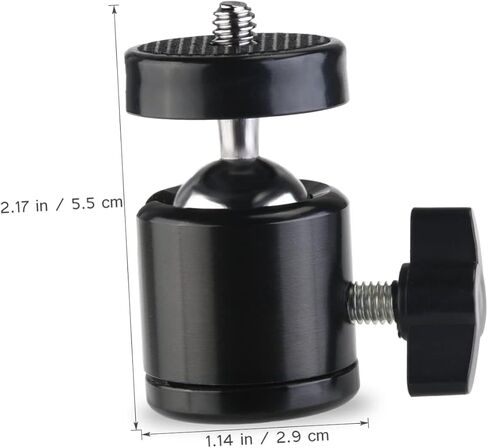 6pcs Mini Tripod Head Threaded Mount Pan Functionality Compact Design for Cameras Camcorders Durable Construction Lightweight and Portable in Saudi Arabia