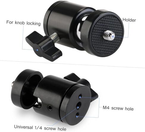 6pcs Mini Tripod Head Threaded Mount Pan Functionality Compact Design for Cameras Camcorders Durable Construction Lightweight and Portable in Saudi Arabia
