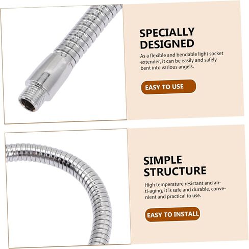 Homoyoyo 2pcs Flexible Gooseneck Light Stand Replacement Tube for Spotlight and Sturdy Design Compact and in Saudi Arabia