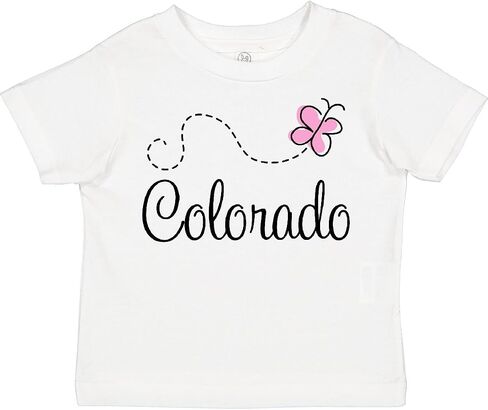 inktastic Butterfly Colorado Toddler T-Shirt in Saudi Arabia