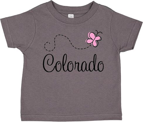 inktastic Butterfly Colorado Toddler T-Shirt in Saudi Arabia