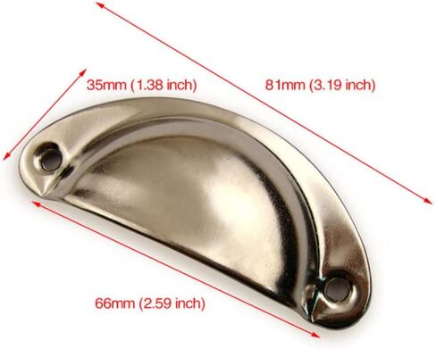 Cupboard Handles,Aluminum Alloy Kitchen Cabinet Door Handle,20PCS Metal Kitchen Drawer Cabinet Door Handle and Furniture Knobs Handware Cupboard Brass Shell Pull Handles,(Silver) in Kuwait
