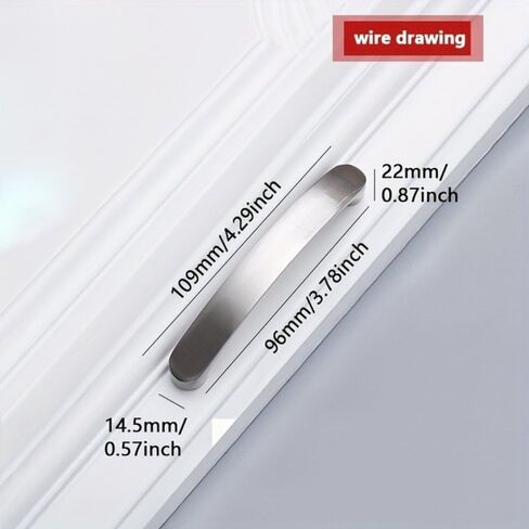 Cupboard Handles,Aluminum Alloy Kitchen Cabinet Door Handle,Cabinet Handles Knobs Aluminum Alloy Door Kitchen Knobs Brushed Cabinet Pulls Drawer Furniture Handle Hardware,(A 160MM) in Kuwait