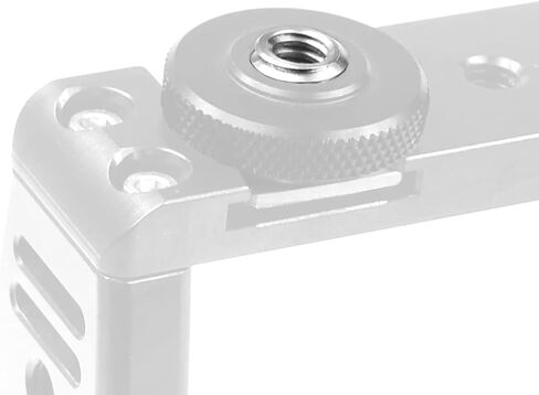 FEICHAO 3/8" to 1/4" Thread Adapter Single-Layer Cold Shoe Holder for SLR Cage Sports Camera Accessory (2 pcs Screw) in Saudi Arabia