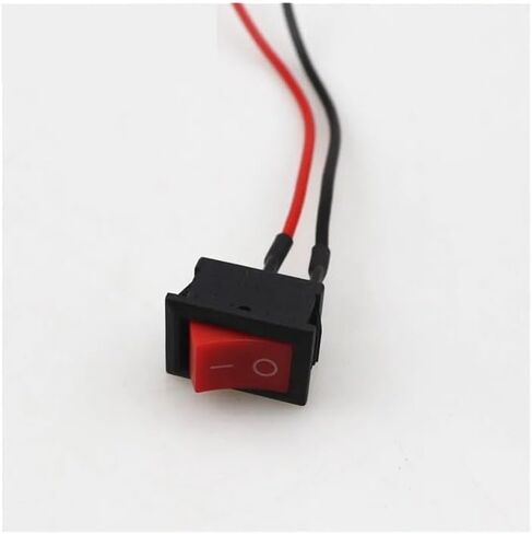 Push Button Switch car Circuit Wire Speaker Electrical Boat Shape Round line(Red-01) in Saudi Arabia