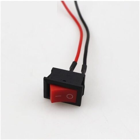 Push Button Switch car Circuit Wire Speaker Electrical Boat Shape Round line(Red-01) in Saudi Arabia