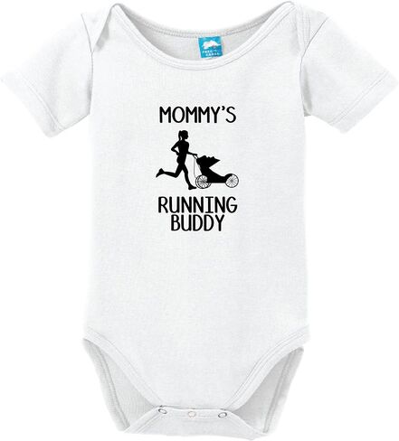 Sod Uniforms Mommy's Running Buddy Printed Baby Romper in Saudi Arabia