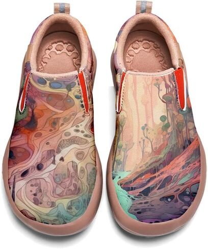 Women's Painted Travel Shoes Slip Ons Comfortable Lightweight Walking Loafers in Saudi Arabia
