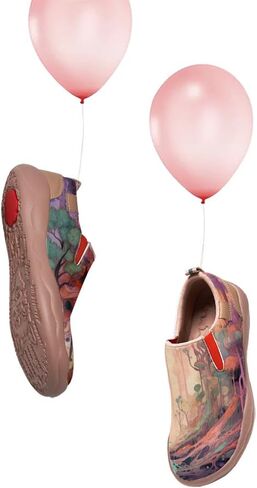 Women's Painted Travel Shoes Slip Ons Comfortable Lightweight Walking Loafers in Saudi Arabia