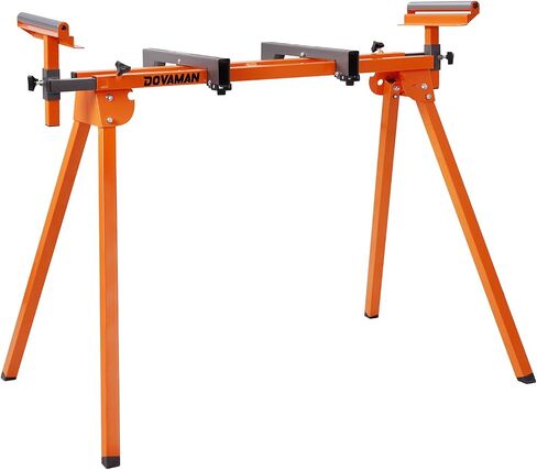 Miter Saw Stand, 3-Step Quick Install & Fold, Lightweight 22LB Design, 330LB Capacity, 78-1/8'' Max Sliding Rail, Compatible with DMS01A, DMS03A & Most Mitre Saw Brands - MS01A in Kuwait