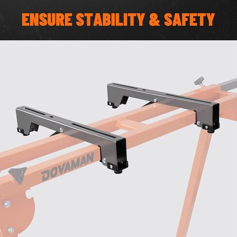 Miter Saw Stand, 3-Step Quick Install & Fold, Lightweight 22LB Design, 330LB Capacity, 78-1/8'' Max Sliding Rail, Compatible with DMS01A, DMS03A & Most Mitre Saw Brands - MS01A in Kuwait