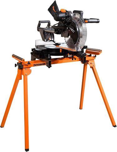 Miter Saw Stand, 3-Step Quick Install & Fold, Lightweight 22LB Design, 330LB Capacity, 78-1/8'' Max Sliding Rail, Compatible with DMS01A, DMS03A & Most Mitre Saw Brands - MS01A in Kuwait