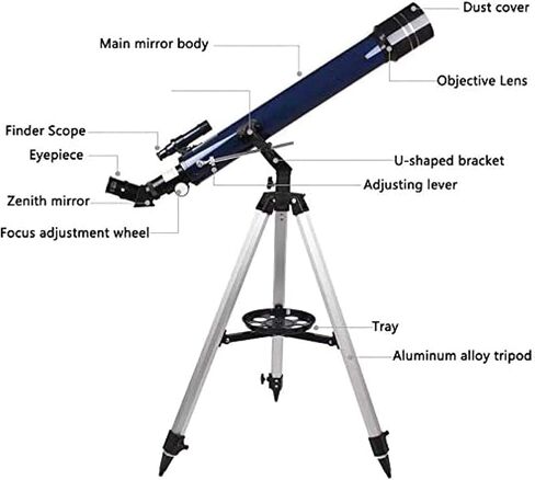 700mm/60mm 525x HD Telescopes Telescopes أحادي العين مع ترايبود 3 العدسات لحدق نجمة السماء ، تلسكوب الفلك الفلكي in Saudi Arabia