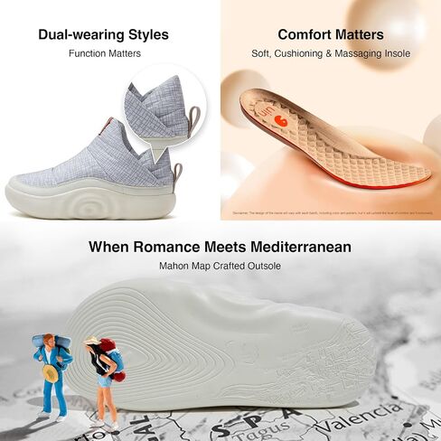 UIN Women's Camping Walking Travel Shoes Casual Slip On Loafers Lightweight Art Painted Fashion Sneaker Toledo Series in Saudi Arabia