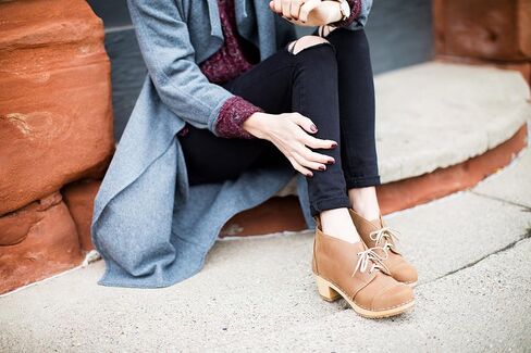 Sandgrens Handmade Swedish Wood Clogs for Women, High Heel Boots | Chukka Cap Toe in Saudi Arabia