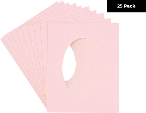 CountryArtHouse Rattan Beige Acid Free 14x18 Oval Picture Frame Mat with White Core Bevel Cut for 12x15 Pictures - Fits 14x18 Frame - Pack of 1 Matboard in Saudi Arabia