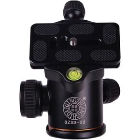 QZSD-02 360℃ Aluminum Ball Head + Quick Release Plate for Camera Tripod Monopod