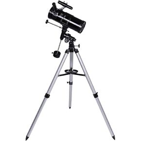 Ultra Hd, 110Mm Large Reflector Telescope for Beginners Adults,500X Space Astronomical Reflector Telescopes with Height Adjustable Aluminum Tripod,Black,for Indoor/Outdoor.