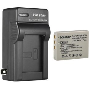 Kastar AC Wall Battery Charger Replacement for Olympus Li-30B Li30B Battery, Li-30C Li30C Charger, Olympus Stylus Verve Digital, Stylus Verve Digital S, µ-Mini Digital, µ-Mini Digital S Cameras