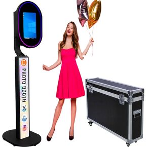 كشك صور مرآة مع برنامج تطبيق الكاميرا Magic Selfie Station Shell Stand Thuction Logo Logo Machine Machine Touch Screen