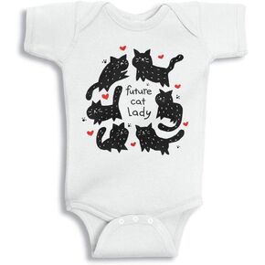 TATY Kids Future Cat Lady Baby Infant Bodysuit