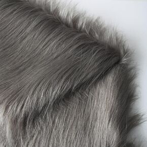 White Long Pile Faux Fur Faux Plush Muffler Scarf Dolls Jewelleries Displaying Backdrop Product Photo Backdrop, Great for Nail Art, Cushion Fluffy (White 1M)